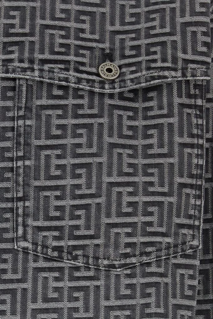 Balmain Embroidered denim shirt 2