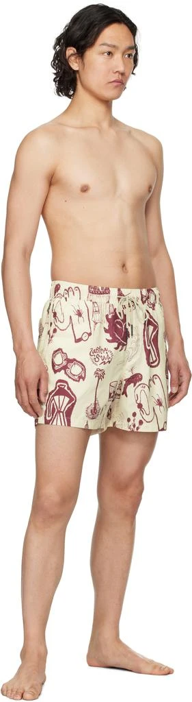 OAS Off-White
Burgundy Cantina Swim Shorts 4