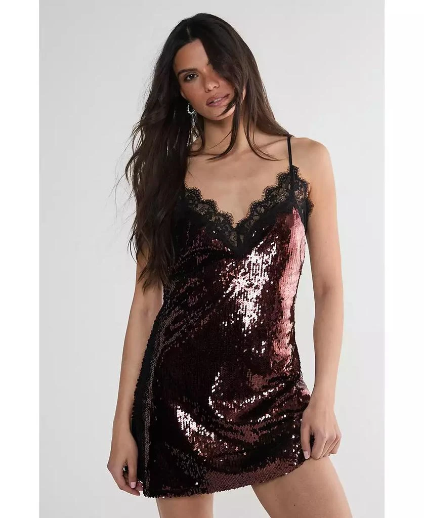 skims dress burgundy Soft Lounge Slip Dress main image 1