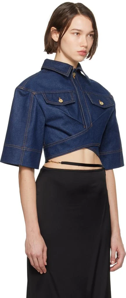 Jacquemus Navy La Casa 'Le haut de-Nîmes' Denim Shirt 2