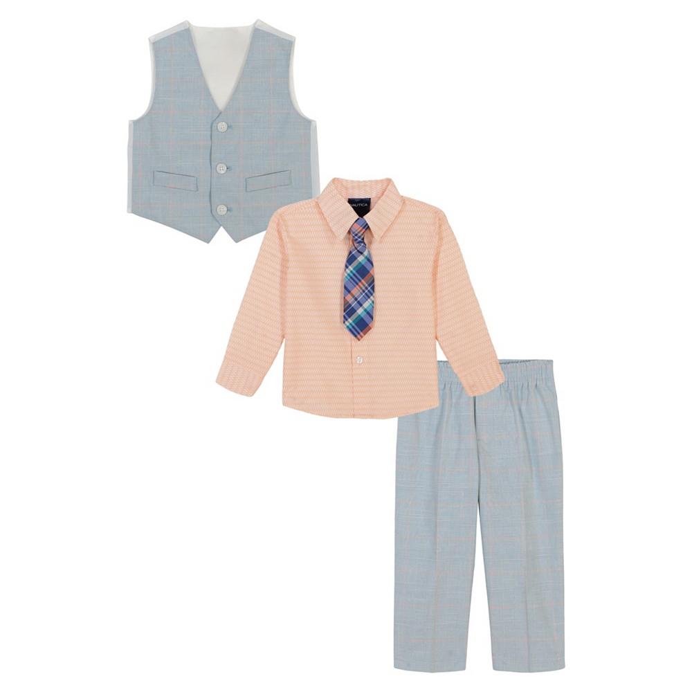 Nautica Baby Boys Glen Plaid Vest Set