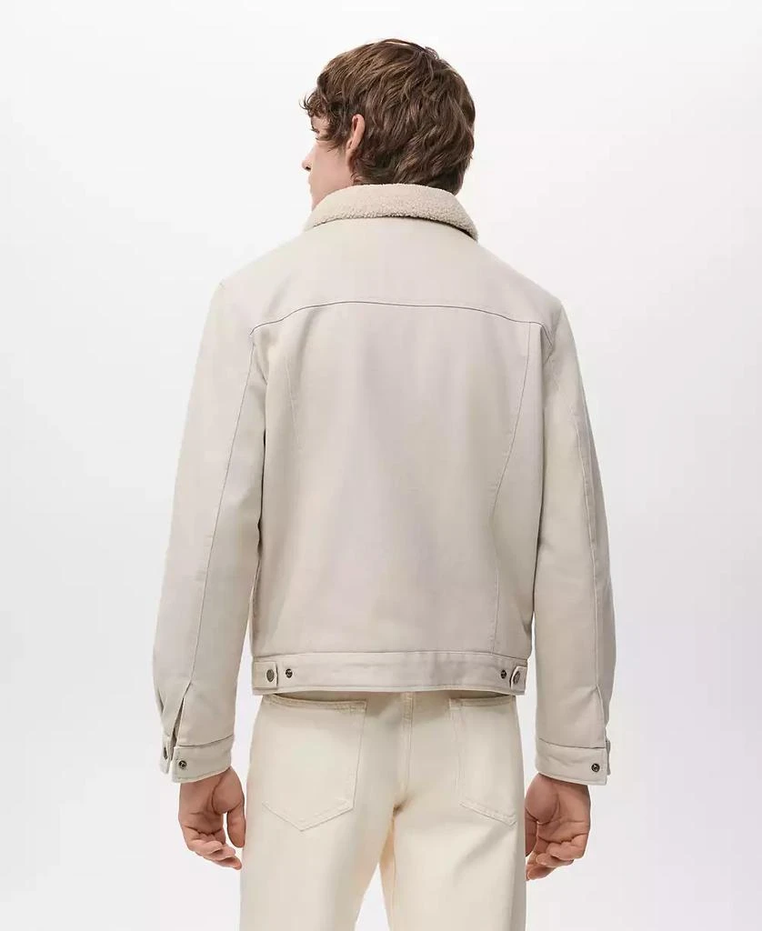 Mango Men
s Fleece Lining Denim Jacket 2