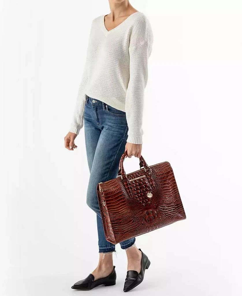 Brahmin Large Leather Business Tote 5