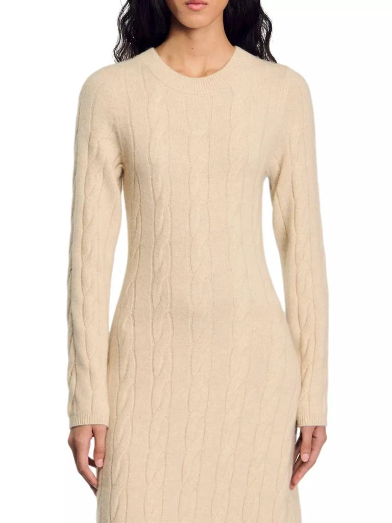 Cable Knit Maxi Dress  On Sale Now with Up to 40% Off | Discover Exclusive  Deals & Savings at BeyondStyle  Authentic Sandro women's apparel|solid| dresses|women's|conscious materials|Women's|long sleeve|sweater dresses|contemporary|crewneck  with ...