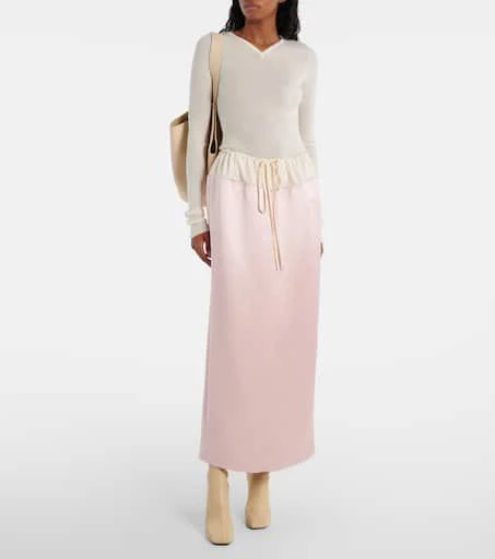 Khaite Chet satin maxi skirt 2