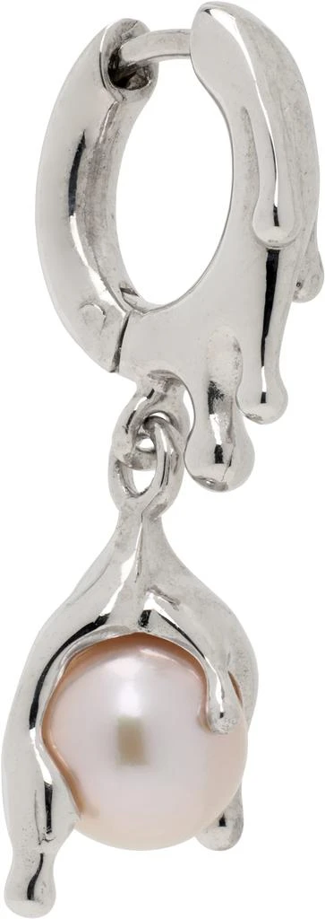 Alan Crocetti Silver Nano Pearl Melt Single Earring 2