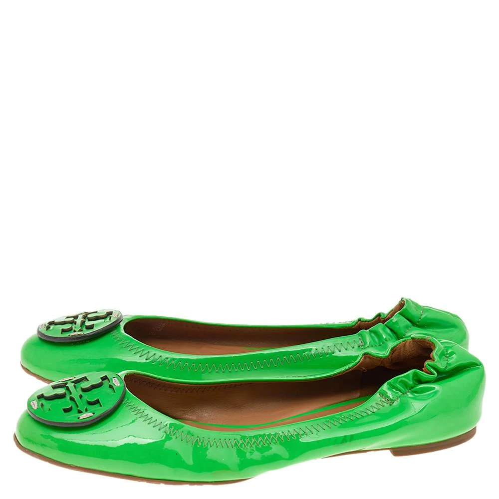 Tory Burch Tory Burch Green Patent Leather Ballet Flats Size 37 4