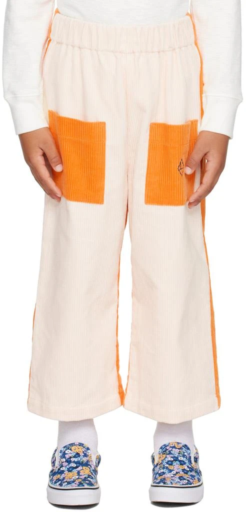 The Animals Observatory Kids Orange 
Beige Emu Trousers