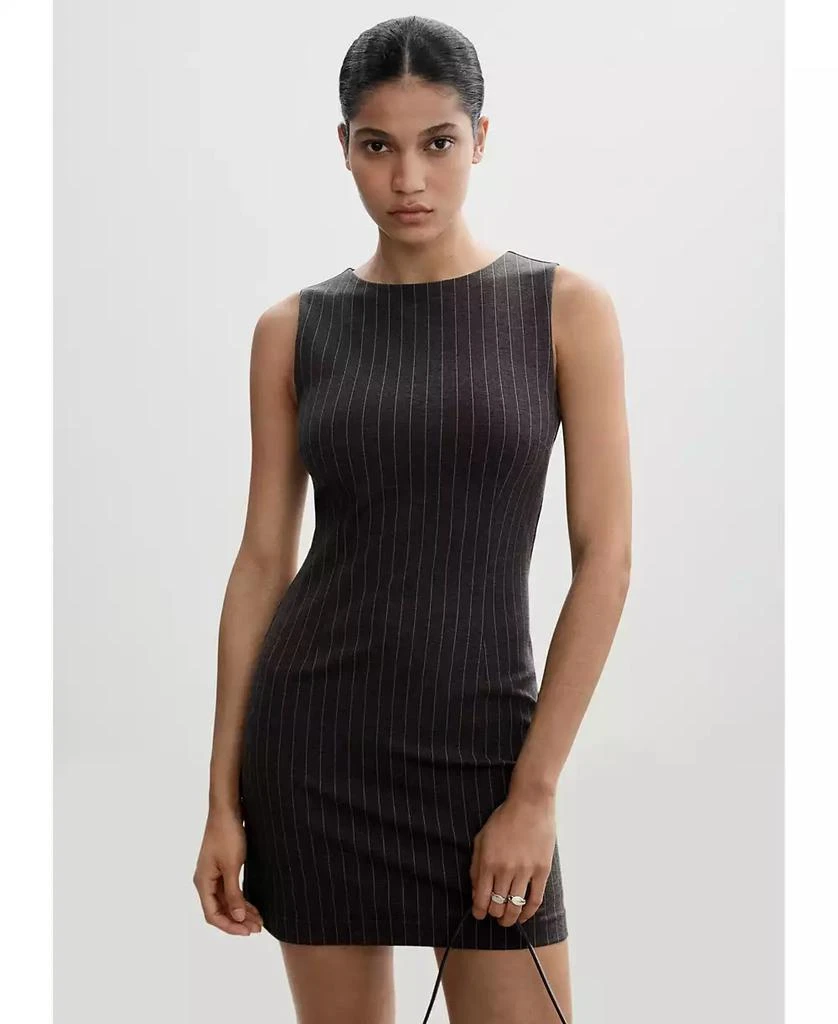 Mango Women's Striped Short Dress 1