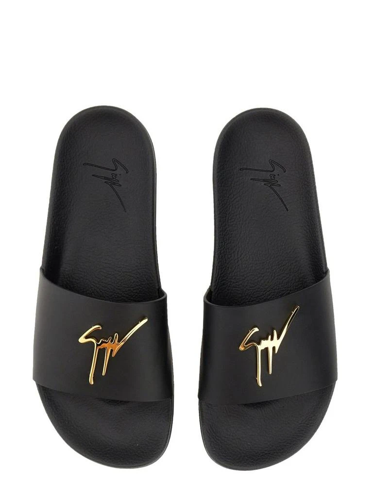 Giuseppe Zanotti Giuseppe Zanotti Brett Slide Sandal With Logo 5