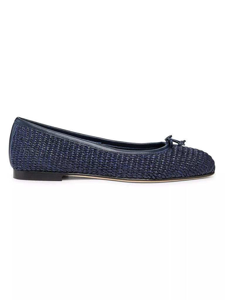 Manolo Blahnik Veralli Woven Ballet Flats 1