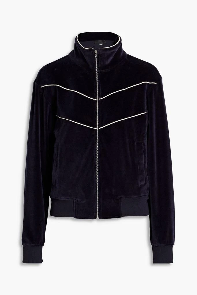 NILI LOTAN Andreas cotton-blend velour jacket 1