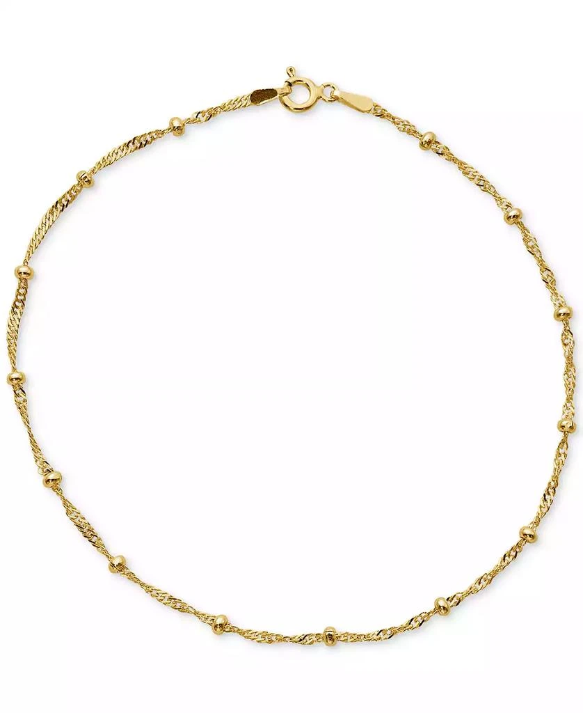 Giani Bernini 18K Gold over Sterling Silver Ankle Bracelet 1
