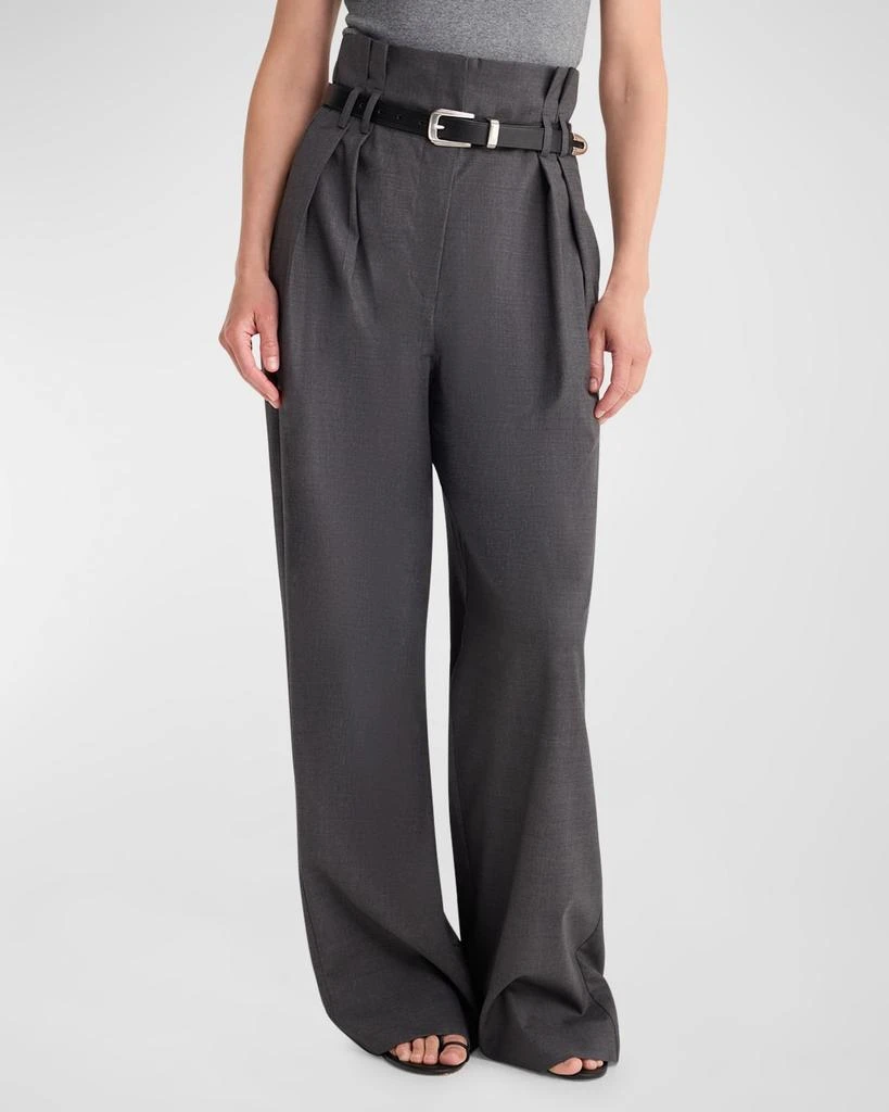 Rohe High-Waist Paper Bag Trousers 1