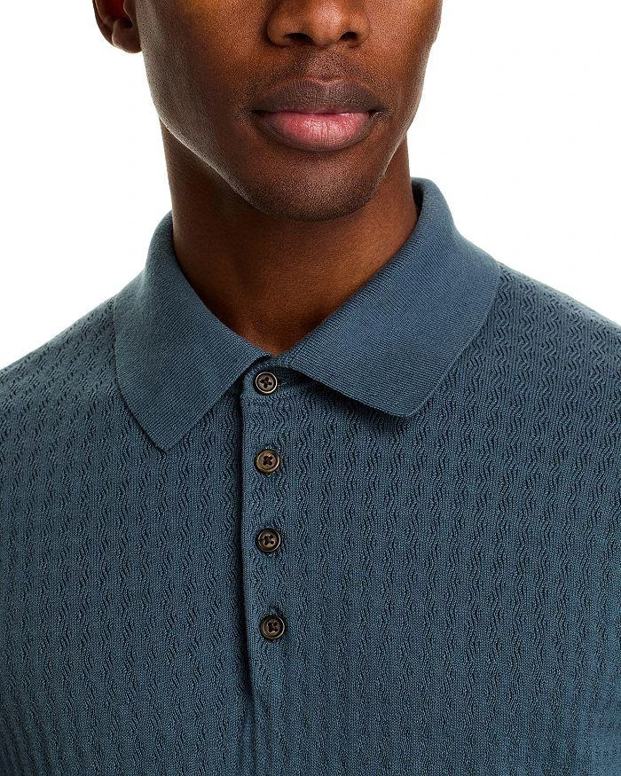 The Men's Store at Bloomingdale's Pointelle Short Sleeve Sweater Polo - Exclusive 6