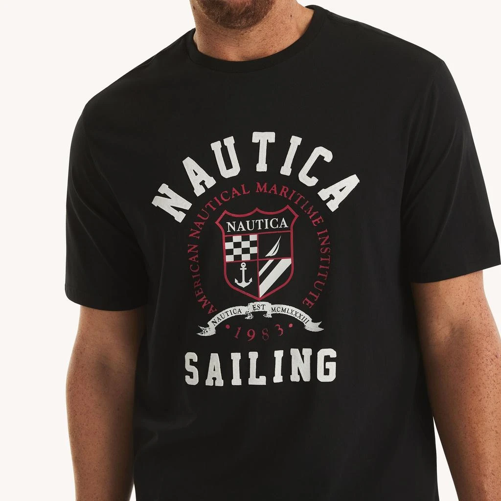 Nautica Mens Big & Tall Sailing Graphic T-Shirt 2