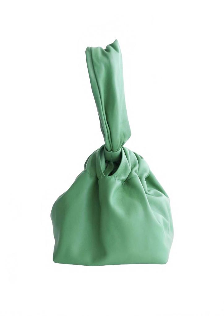 Lemiz Women's Mariposa Wristlet Leather Handbag In Avocado