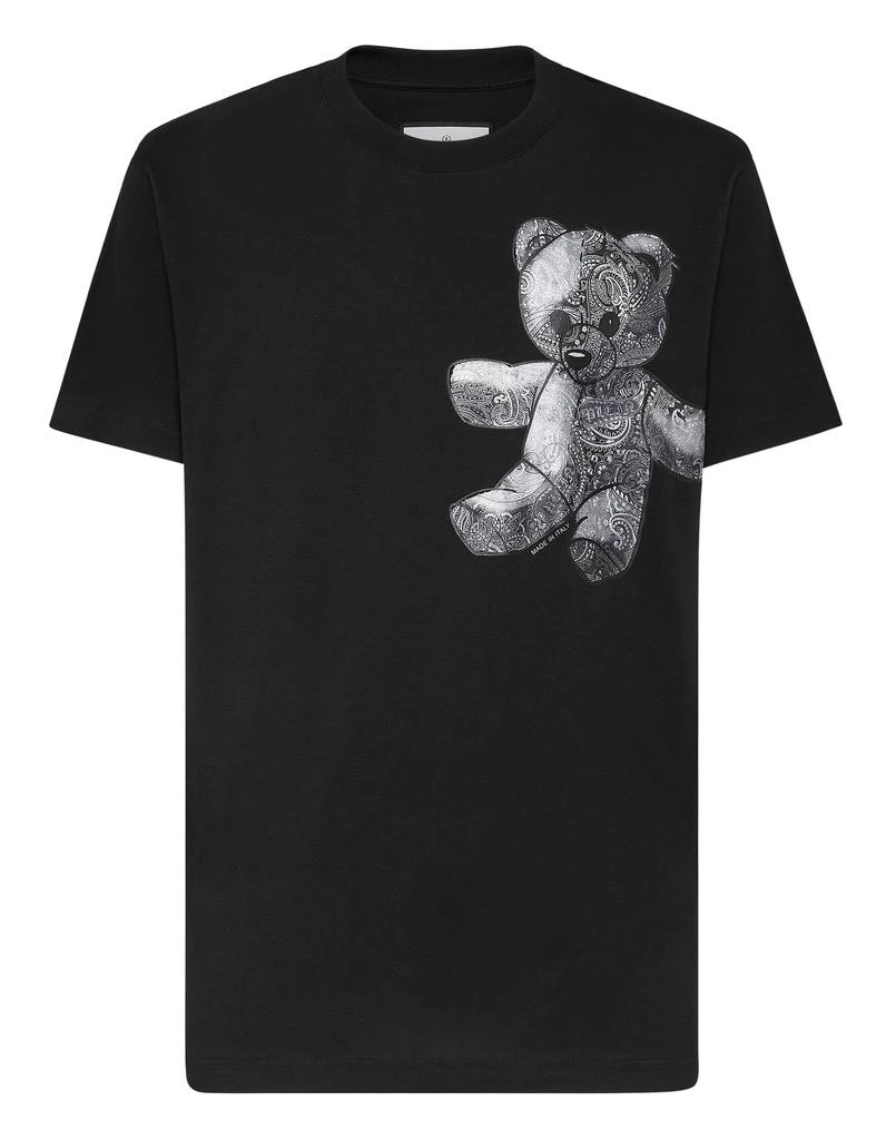 Philipp Plein T-shirt Round Neck SS Paisley Teddy Bear 1
