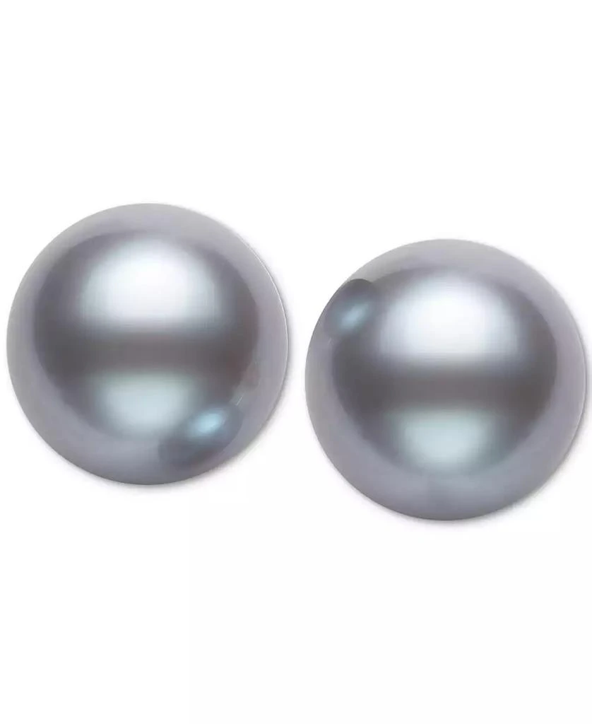 Belle de Mer Cultured Freshwater Button Pearl (8-9mm) Stud Earrings 3