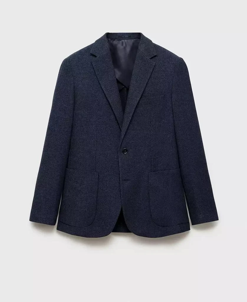 Mango Men's Slim-Fit Wool Blend Blazer 3