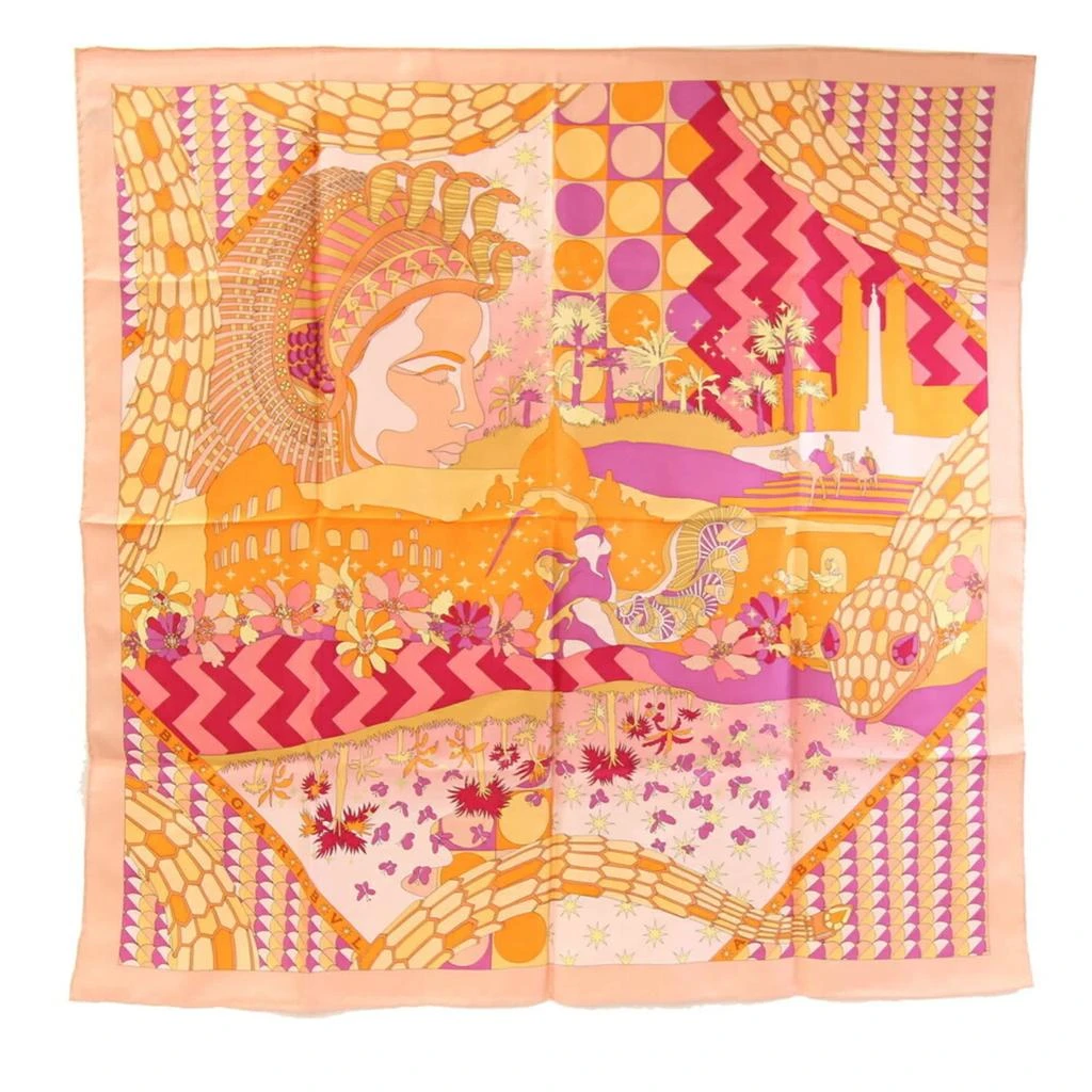 BVLGARI pink Silk Scarf (Pre-Owned)