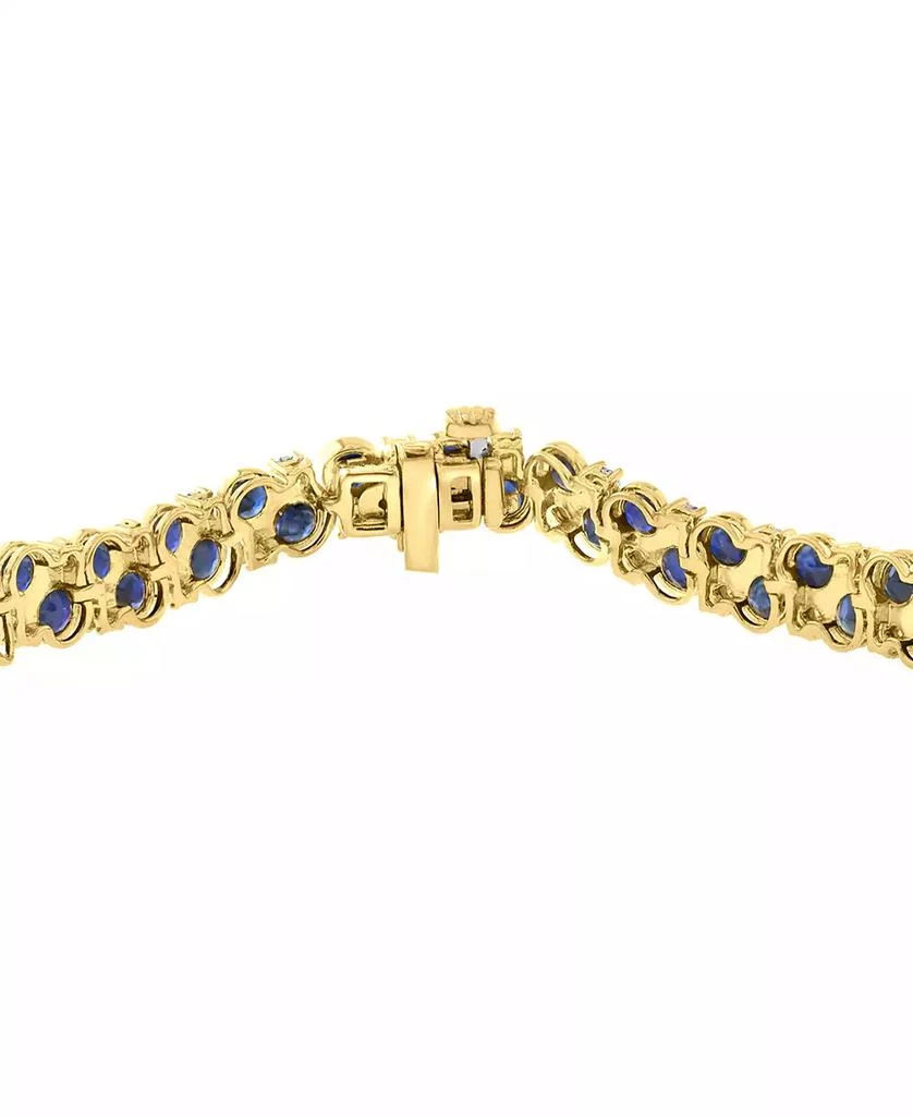 Effy Sapphire (6-1/4 ct. t.w.) 
Diamond (1/5 ct. t.w.) Bracelet in Gold Over Silver 2