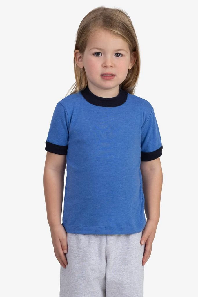 Los Angeles Apparel FFR101 - Kids 50/50 Rib Ringer T 3