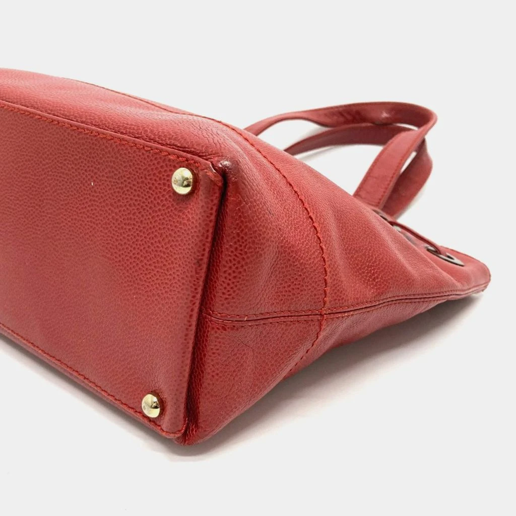 Chanel Chanel Red Cc Mark Bag Vintage Tote Bag 9
