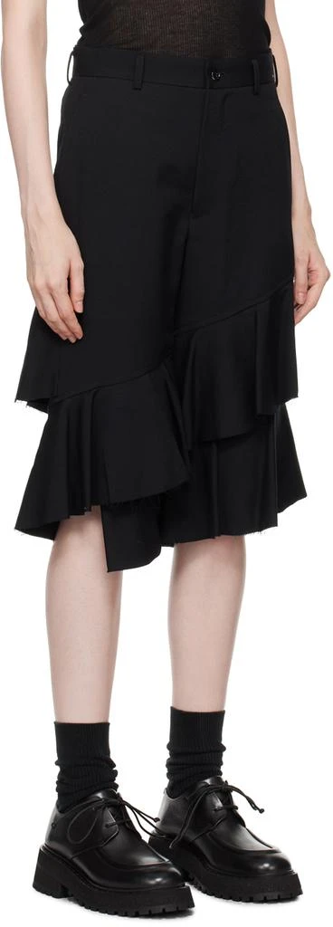 Black Comme des Garçons Black Ruffled Trousers 2