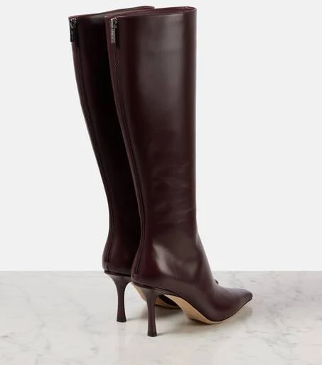 Jimmy Choo Agathe 85 leather knee-high boots 2
