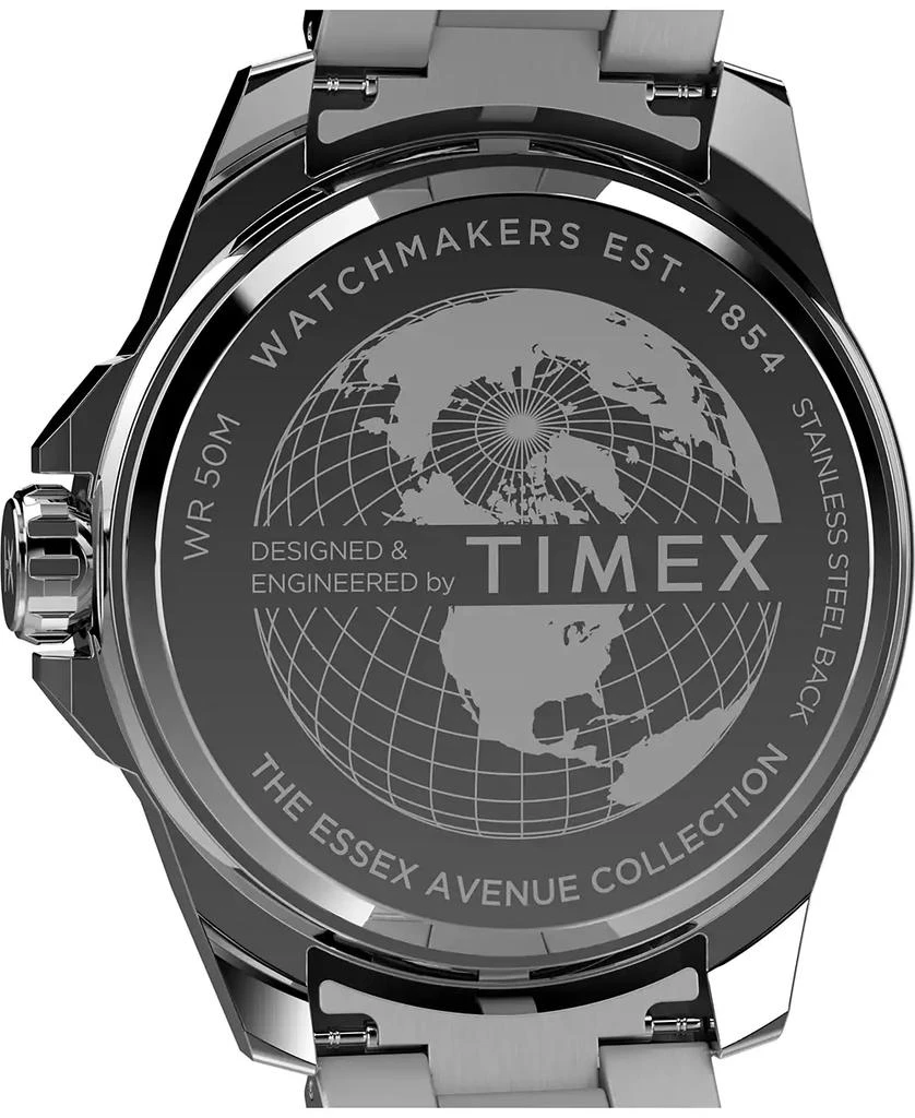 Timex Men's Analog Black Stainless Steel Watch, 46mm 5