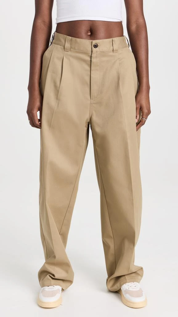 MM6 Maison Margiela High-rise stretch wool-blend pants - Trousers 