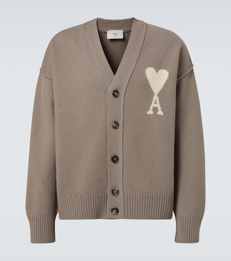 AMI Ami De Cœur virgin wool cardigan