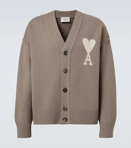 AMI Ami De Cœur virgin wool cardigan 1