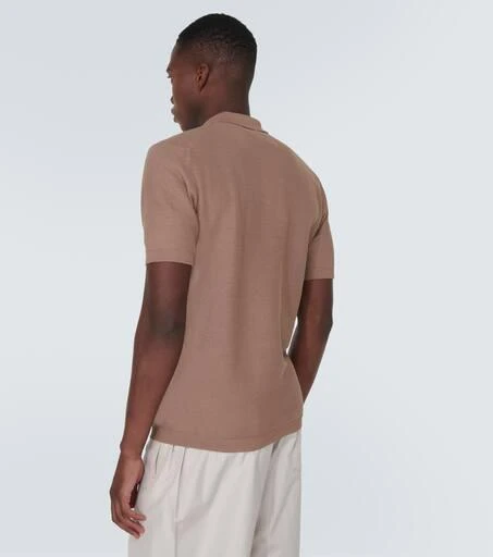 ORLEBAR BROWN Maranon waffle-knit cotton polo shirt 4