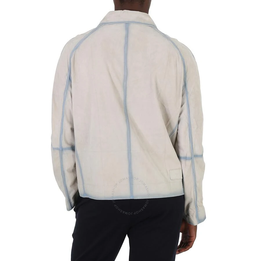 Emporio Armani Gradient Effect Lightweight Goatskin Suede Blouson Jacket 3