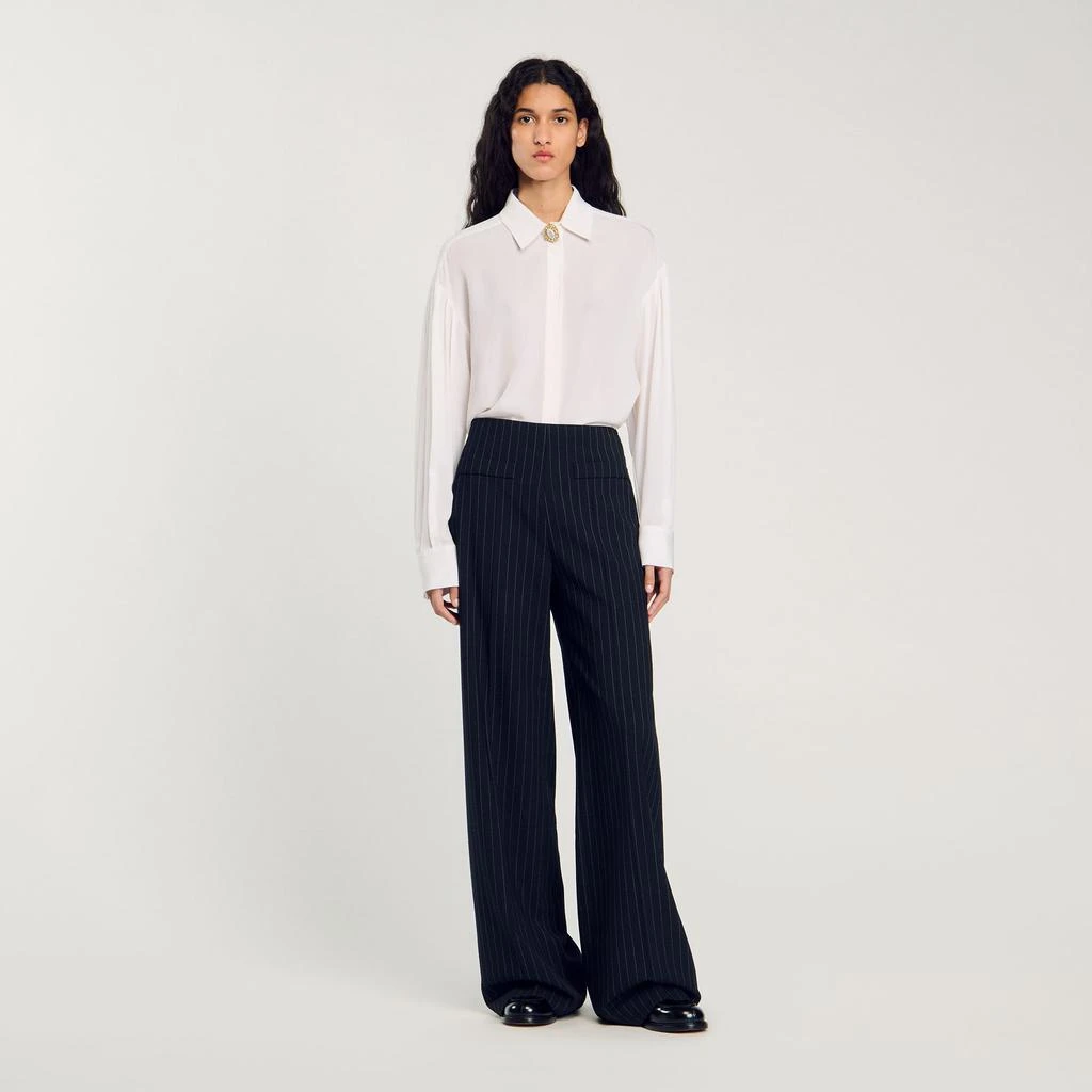 Sandro Chalk-striped trousers 1