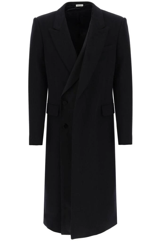 Alexander McQueen Alexander McQueen Layered Single-Breasted Mid-Length Coat 1