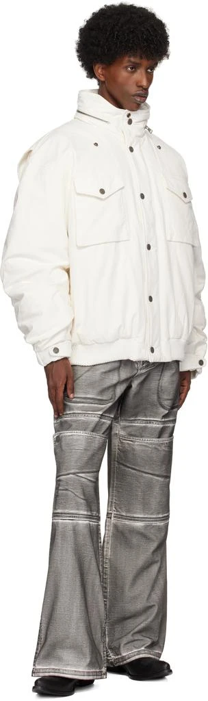 GUESS USA White Cotton Ripstop Parka Jacket 4