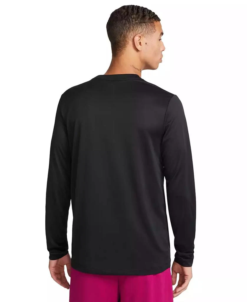 NIKE Men's Relaxed-Fit Long-Sleeve Fitness T-Shirt 4