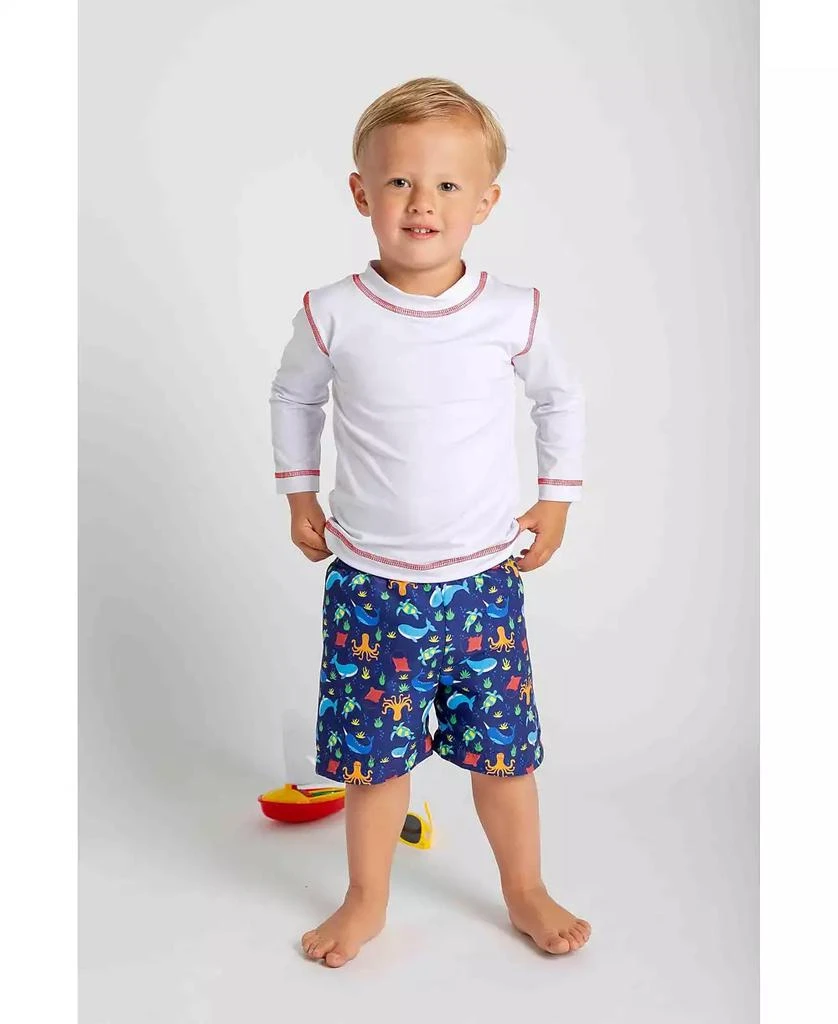 Florence Eiseman Little Boys Under The Sea Print Swim Trunk 3