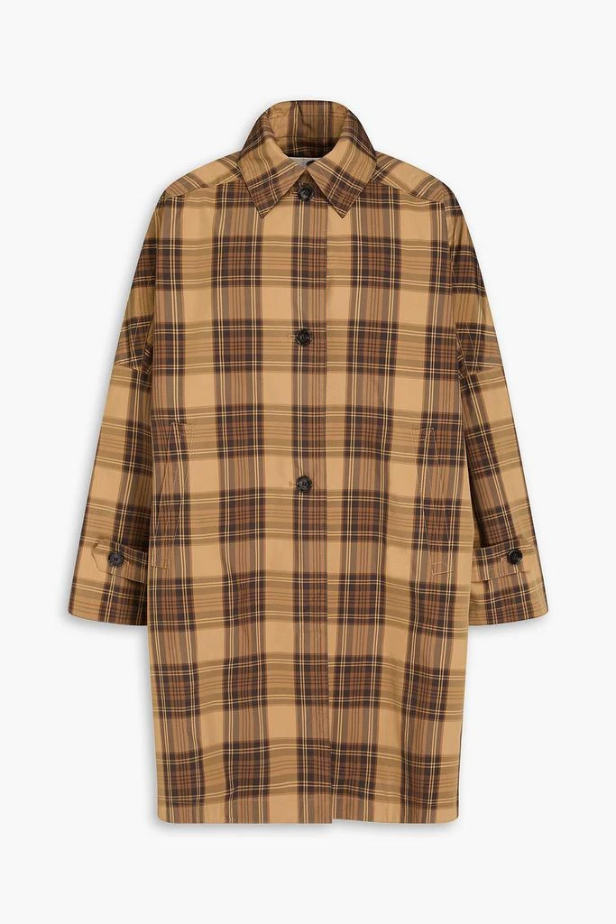 Totême Oversized checked shell raincoat