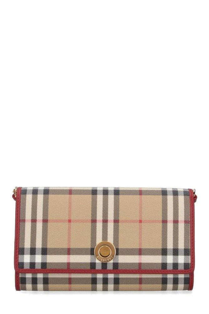 Burberry Burberry Check Chain Strap Wallet