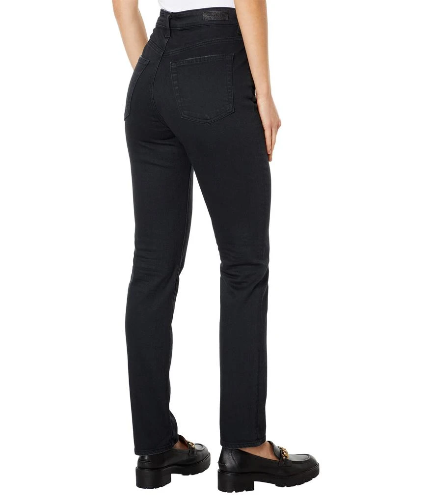 AG Jeans Alexxis Vintage High-Rise Slim Straight in 3 Years Sulfur Black 2