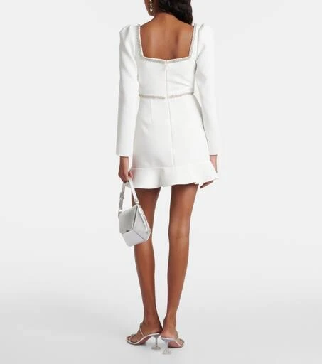 Self Portrait Crystal-embellished crêpe minidress 3