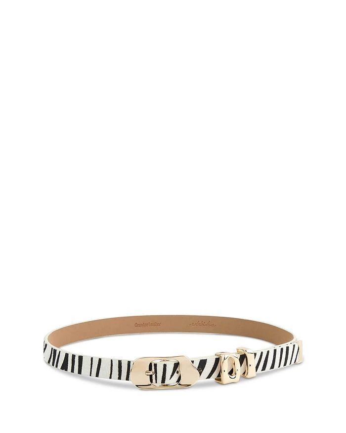 Ettika Jewelry Women
s Zebra Print Calf Hair Belt