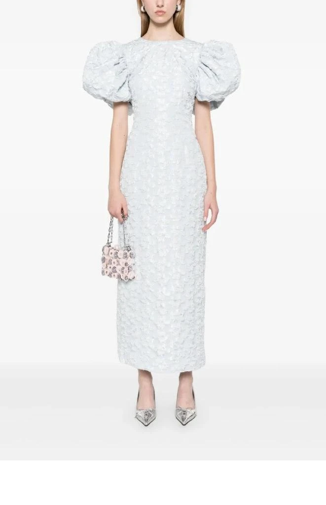 ROTATE Birger Christensen Jacquard Midi Puffy Dress 2
