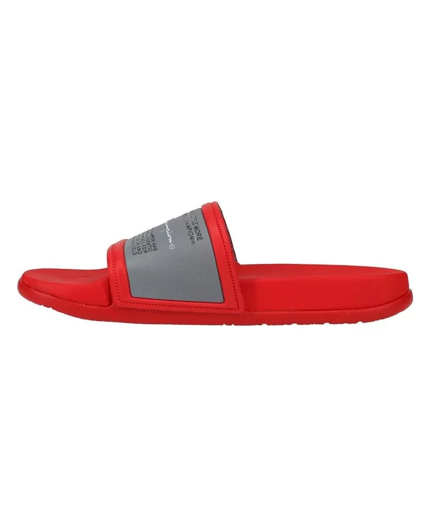 CHAMPION Kids  IPO Squish Sandals Red White Comfort Slip On Slide ZPO2890 3