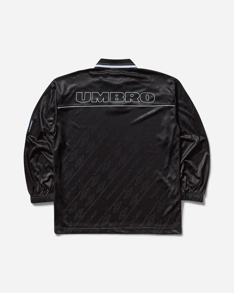 Umbro Men's Graphic Longsleeve Polo Black