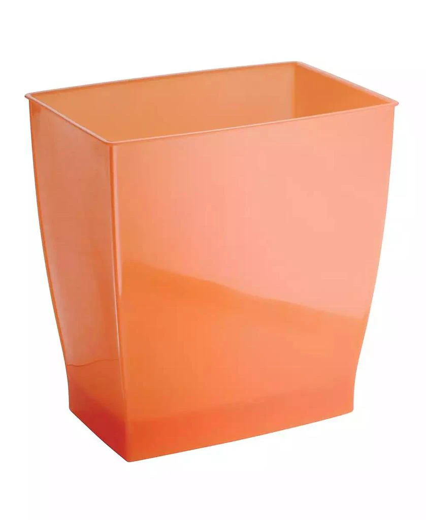 iDesign Rectangular Trash Can, 2.5 Gal. / 9.5 Liter, 2-Pack, Tango, Made in USA 6